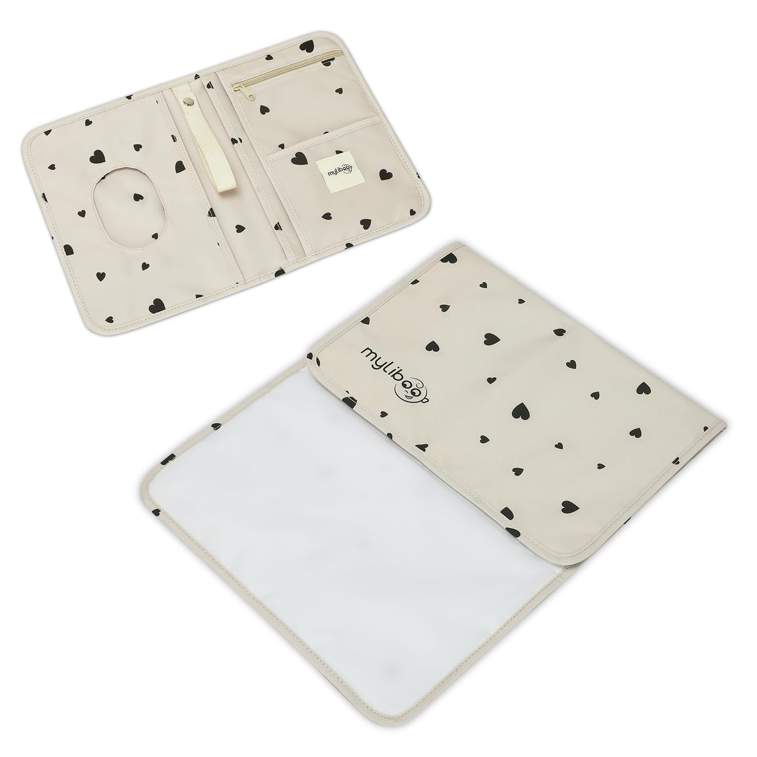 Baby Windeltasche mit Wickelunterlage für Unterwegs, Wickeltasche Organizer,Baby Must Have, Praktisch, Stilvoll, Abwaschbar, Wasserabweisend, Hygienisch, für unterwegs