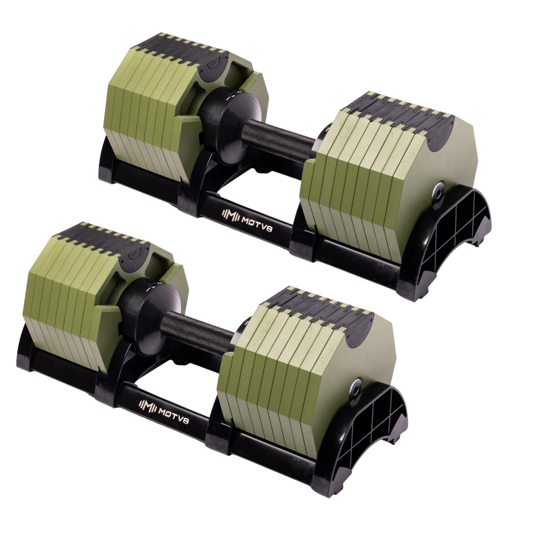 580 Adjustable Dumbbells - 580s, 5lbs - 80lbs Adjustable Free Weight Style Dumbbell for Men and Women - Strength Training and Fitness (Pair of 2 Dumbbells)