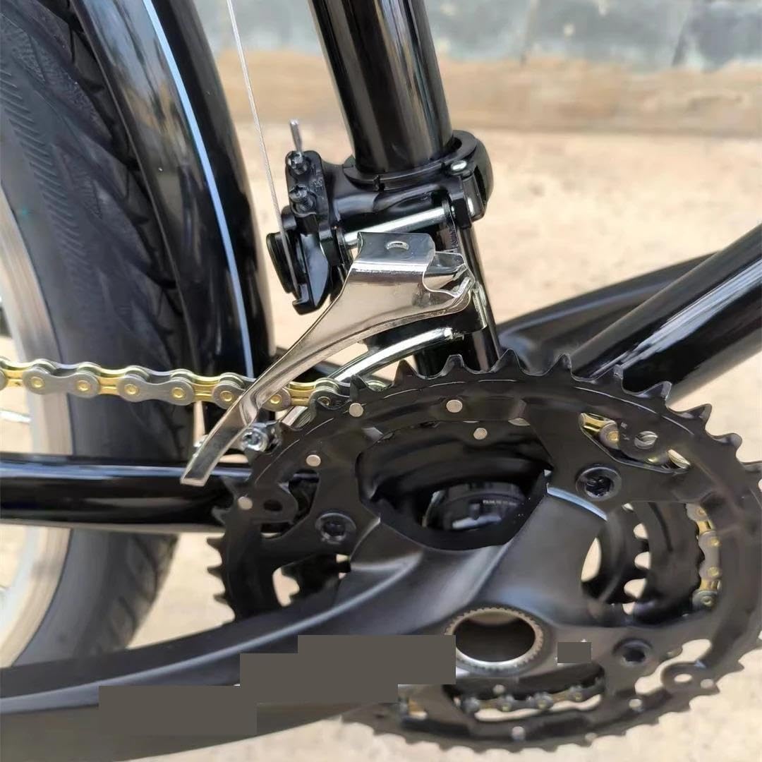 desviador de Bicicleta para 42/34/24T Triple Chainset Jaula Larga Directa MTB Bicicleta desviador Trasero Delantero 7/8/9/10/11/12S Abrazadera Doble tracción 31,8/34,9mm Cambio Post