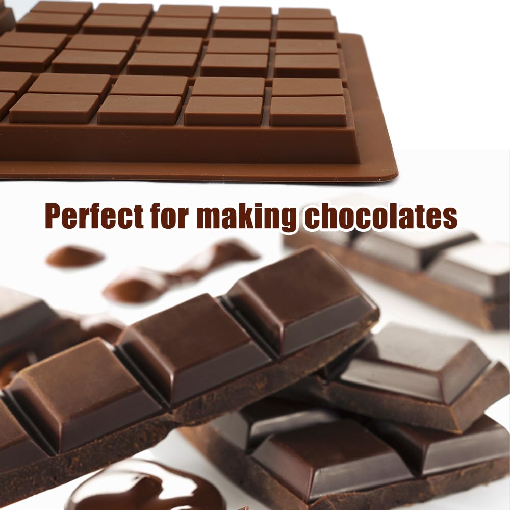 Silikon Schokoladenform 6 Zellen - 26x17cm Für DIY Schokoladentafeln