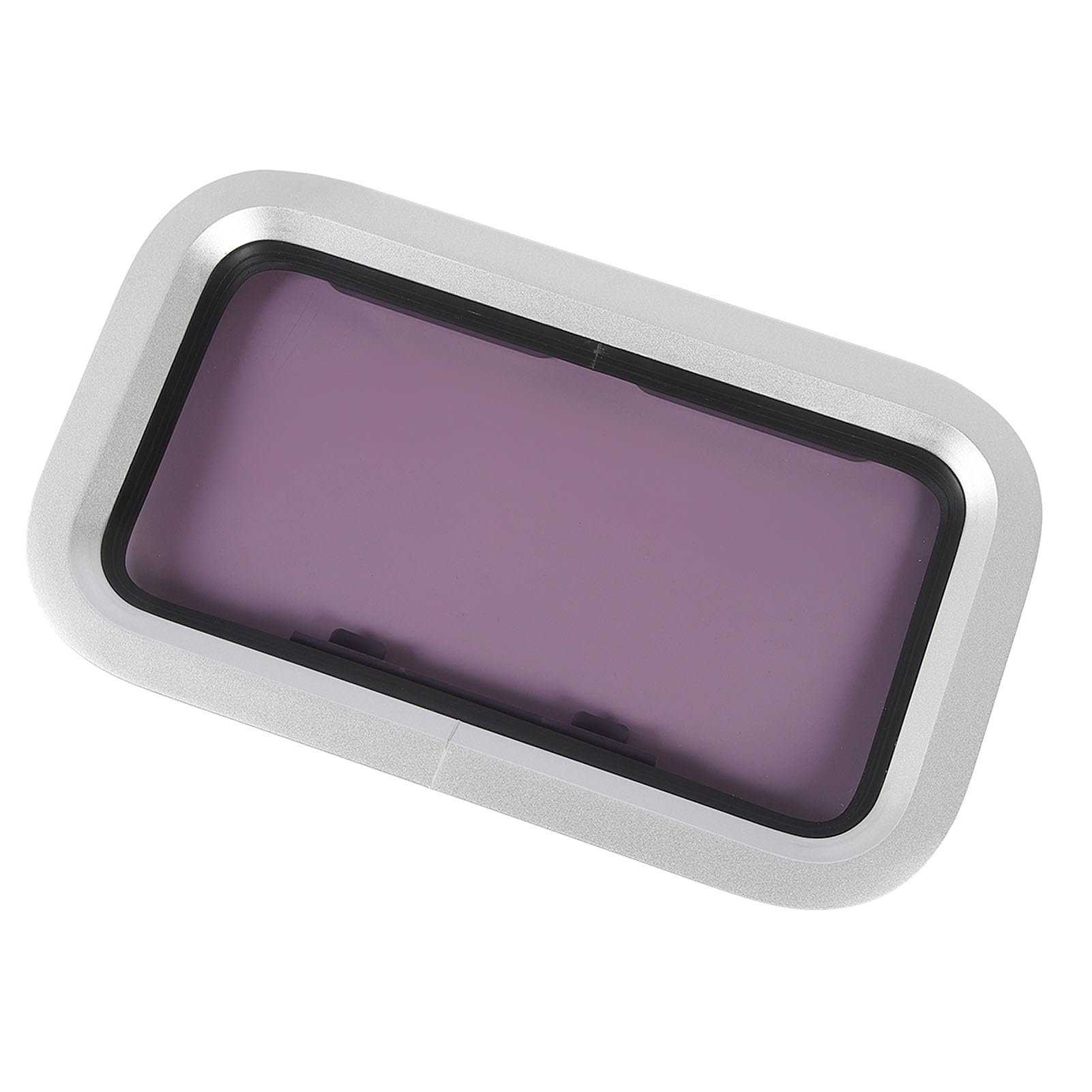Okno Marine Portlight Trwałe Wodoodporne Prostokątne Okno ze Stopu Aluminium do łodzi Yacht RV, 429x171mm