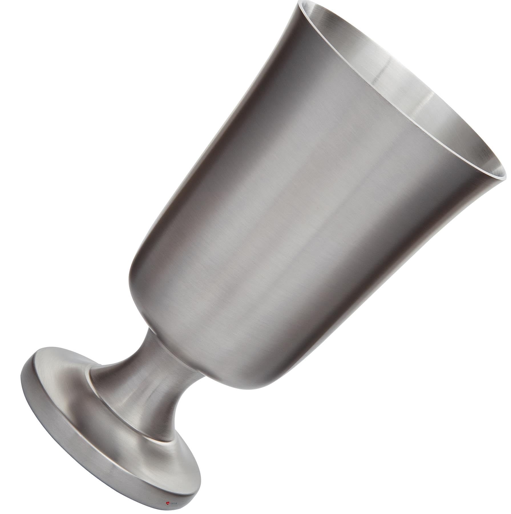 I LUV LTD Peltro Medievale Calice a Stelo Tazza 6.5 Pollici Calice Antico Fine Perfetto per L'incisione
