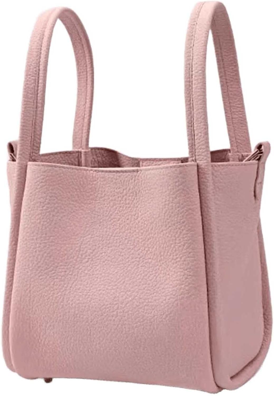 Women's Classic Design Luxury Leather Bag Soft Handbag Fashion Multi functional Bucket Bag Elegant Handbag