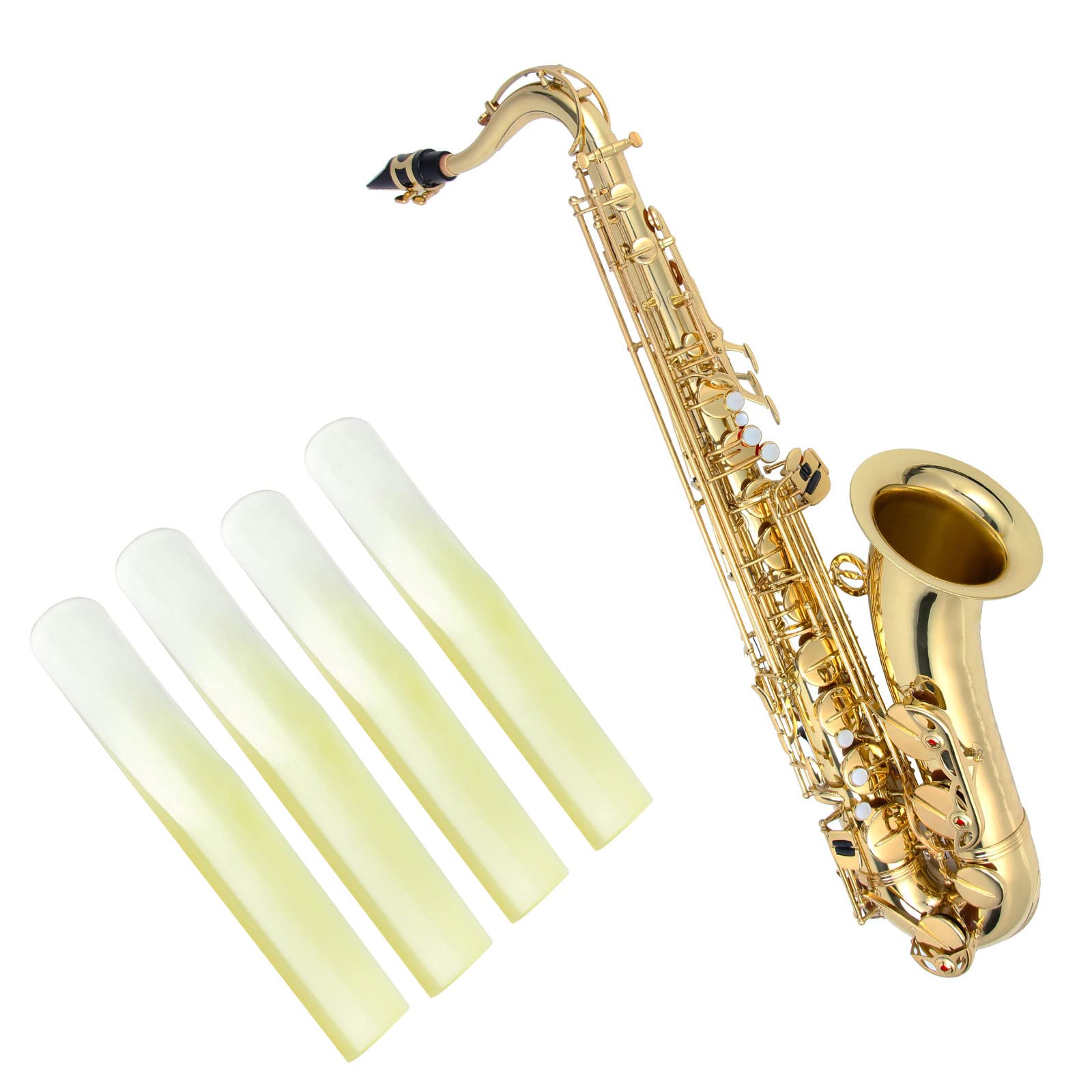 Anches Pour Saxophone Ténor En Résine Synthétique – Lot De 3 – Résistance 2.0 – Haute Réponse, Durable