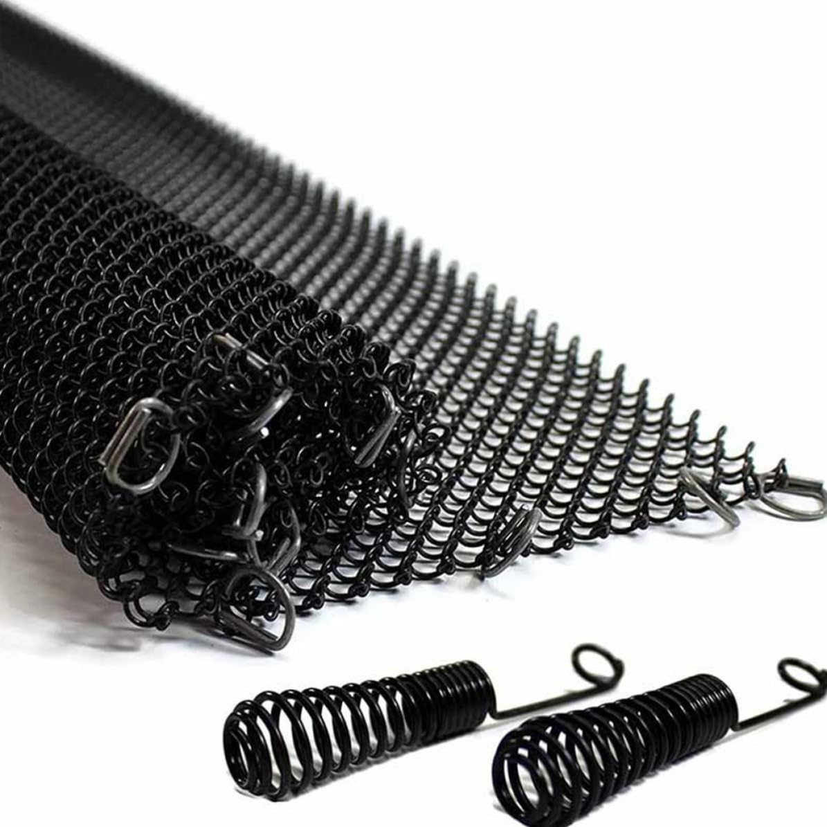 BESPORTBLE 2 Pezzi Tende Rete per Caminetti in Ferro con Maniglie e Anelli | Schermi in Rete, Design Semplice ed Elegante, Resistenza alle Alte Temperature