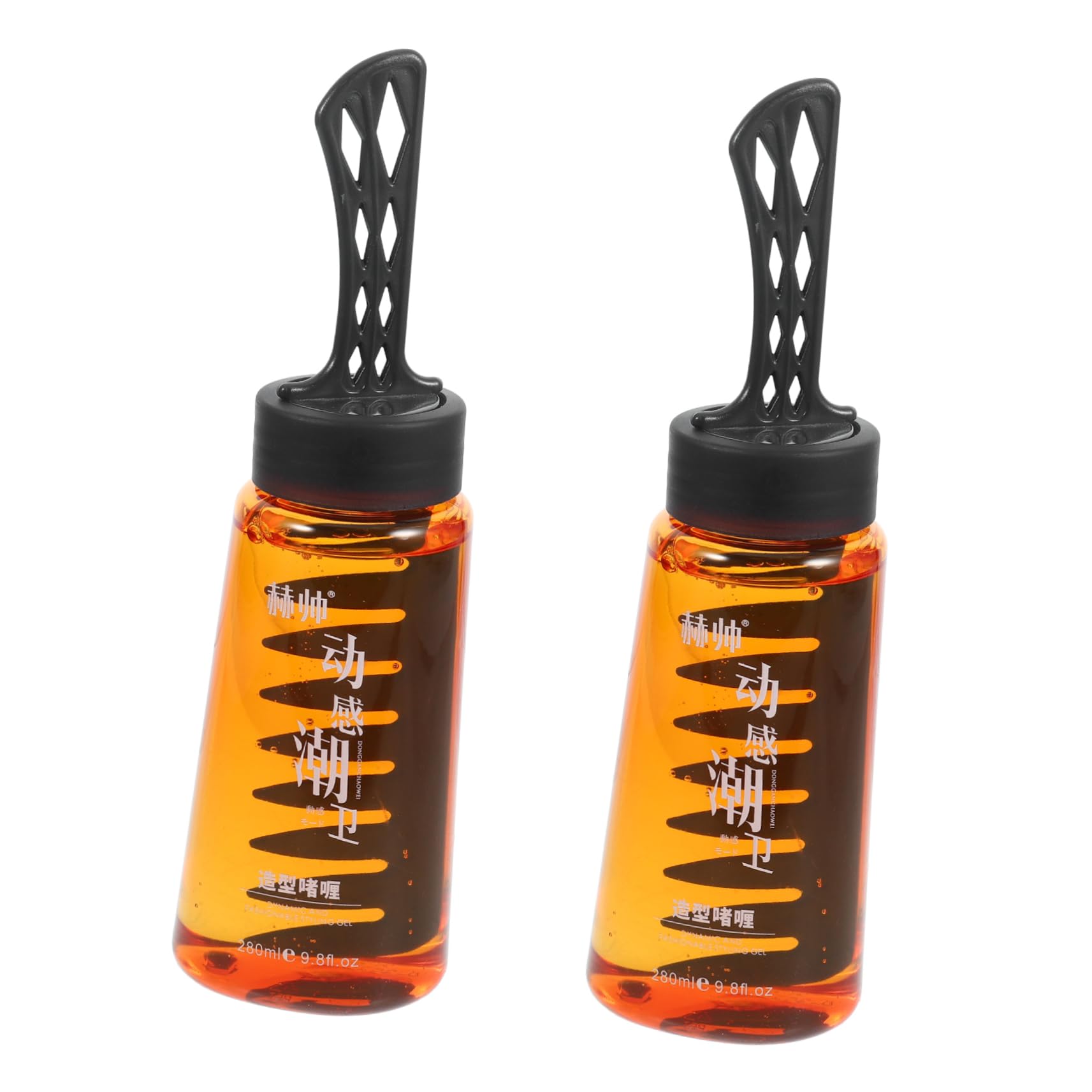 Ipetboom 2 Piezas Peine De Gel Rociar Peluca Hombre Gel De Viaje Para El Cabello Gel Fijador De Cabello Con Peine Gel Para El Cabello 2 En 1 Con Peine Kit De Peinado Brown El Plastico