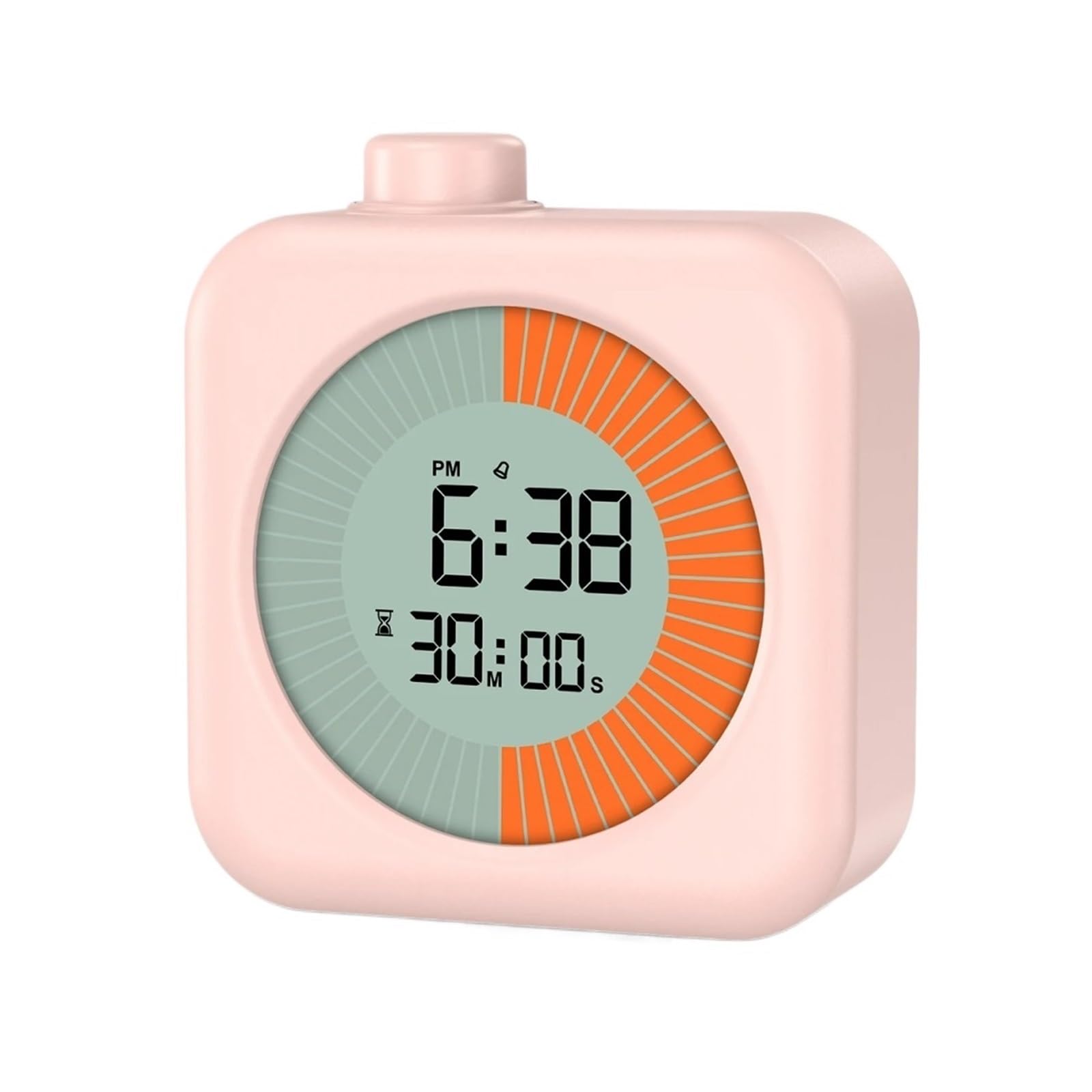Digital Visual Timer 60-Minute Countdown Stopwatch With Alarm Clock For Homeschool Supplies Study Teaching Reliable Efficient(Pink)