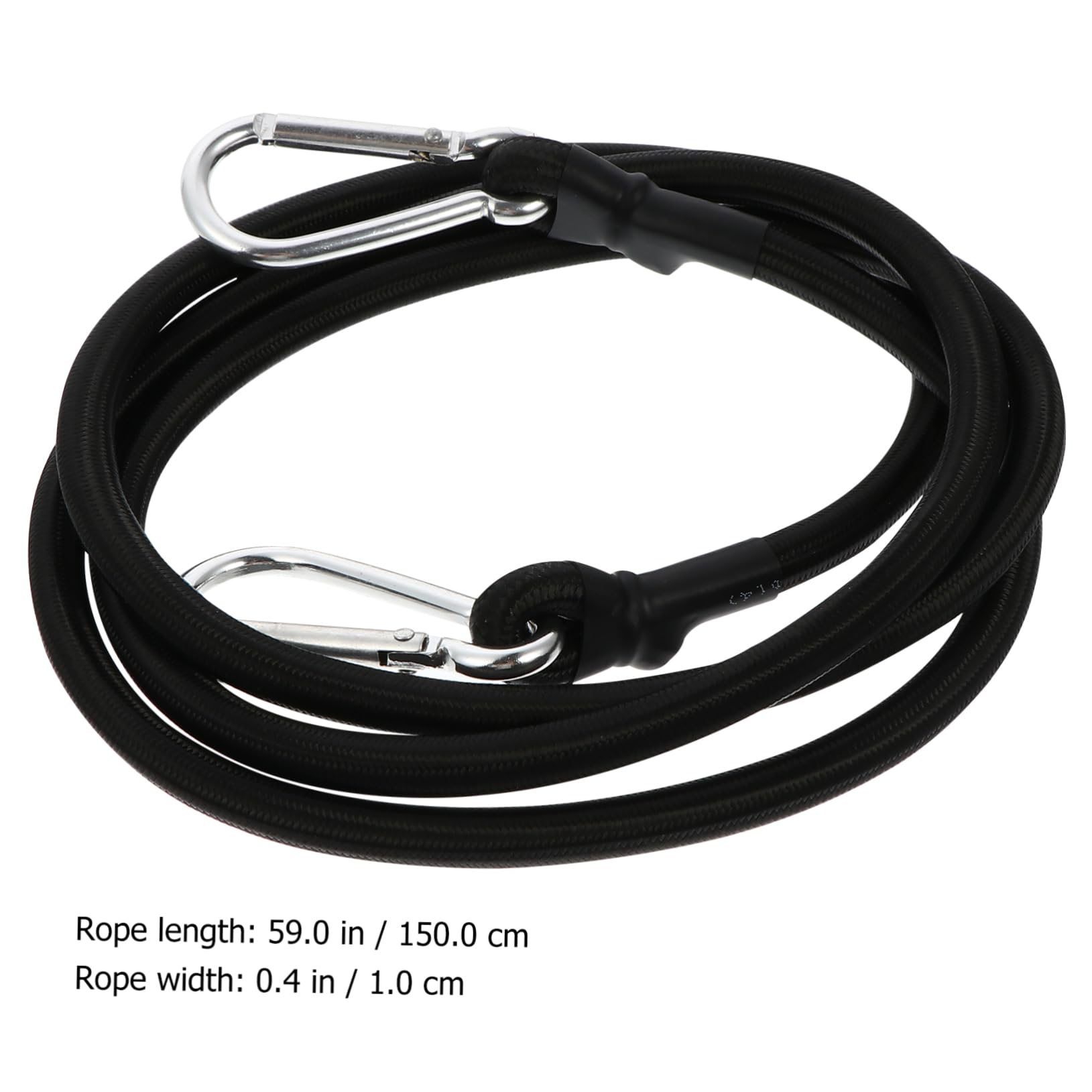 Anneome 2pcs Shelf Binding Rope Goods Binding Belt Bungie Cord Truck Straps Cargo Elastic Cord Cargo Straps Cargo Binding Device Bungee Cord Cargo Elastic Rope Cargo Binder Polyester Black