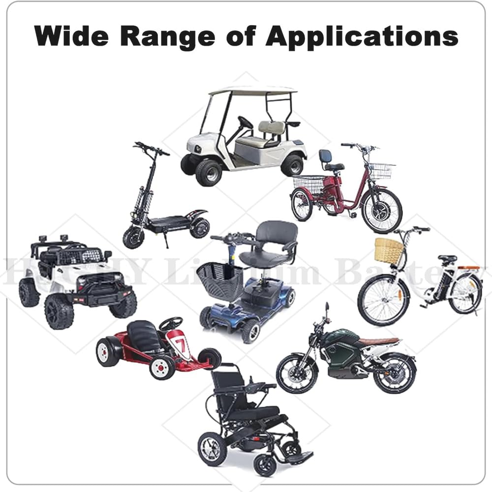 Batería de Iones de Litio de 36 V, 48 V, 10 Ah, 12 Ah, 15 Ah, 18 Ah, 20 Ah y 8 Ah. Batería para vehículos eléctricos, Motocicletas y Scooters de 60 V, 72 V, 15 Ah y 20 Ah.