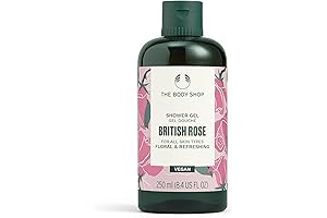 Body Shop's Vegan British Rose Shower Gel for a Refreshing and Nourishing Cleanse