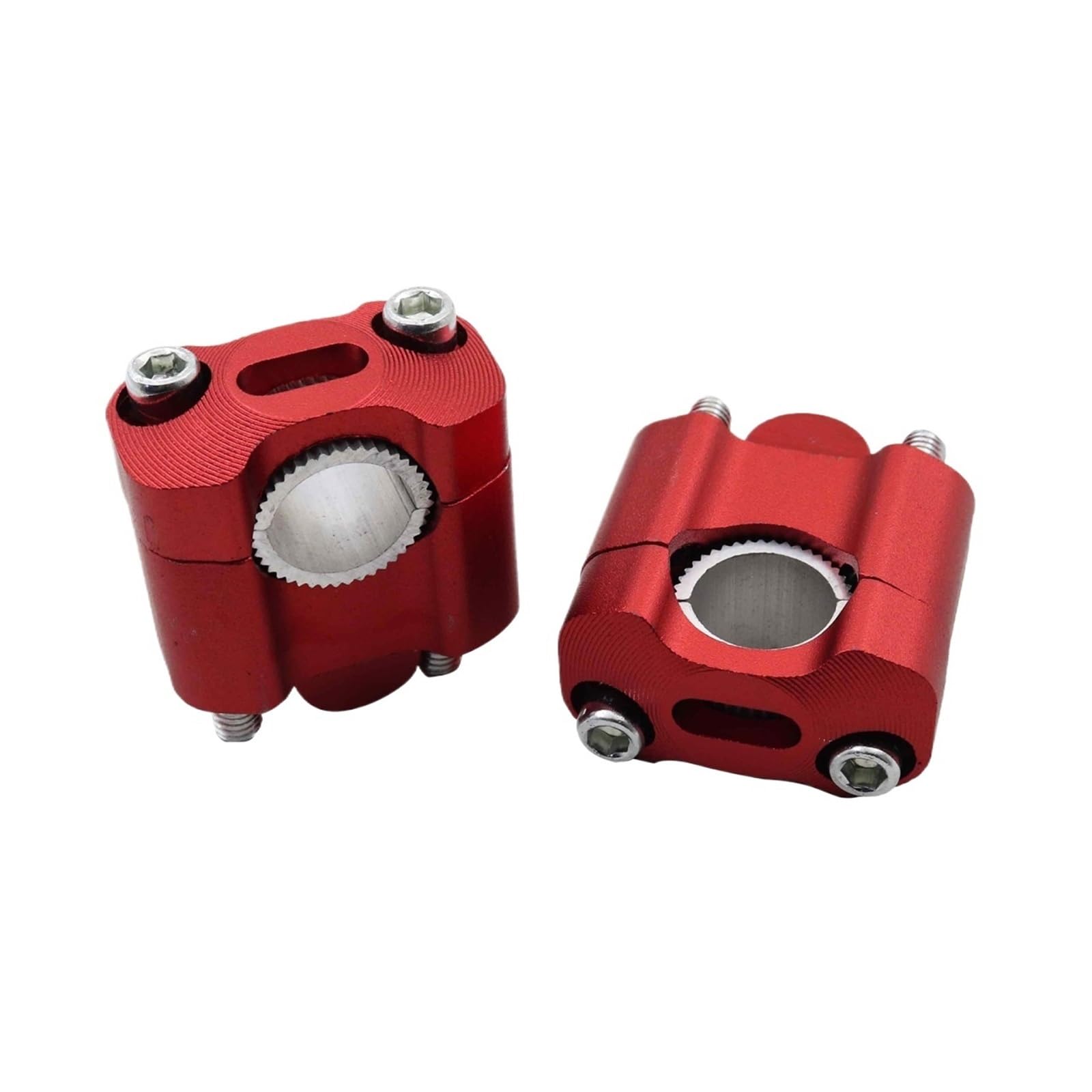 XFYESL Motorcycle ATV 22mm 28mm Handlebar Clamp Handlebar Risers Adapter Bar Clamps Universal Handlebar risers kit(Red)