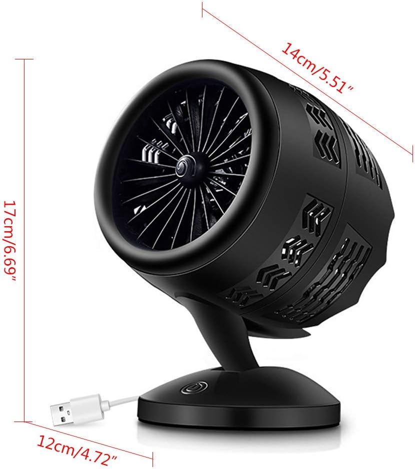 Small USB Powered Table Desk Fan Cooling Fan Mute Soft for Outdoor Travel