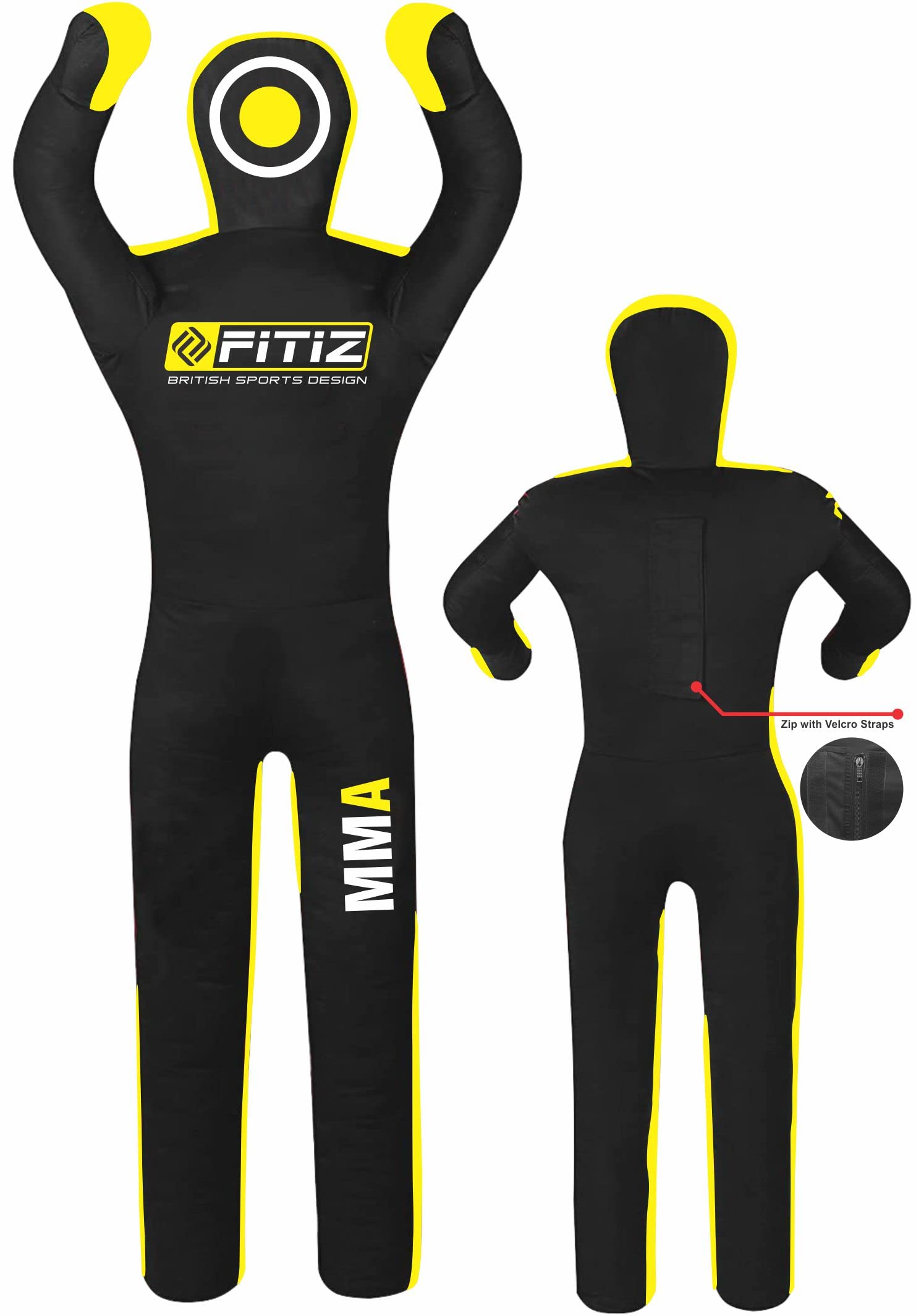 Sacco da boxe (vuoto) per MMA, jiu jiu, jitsu, in posizione eretta, per arti marziali, boxe, karate, allenamento
