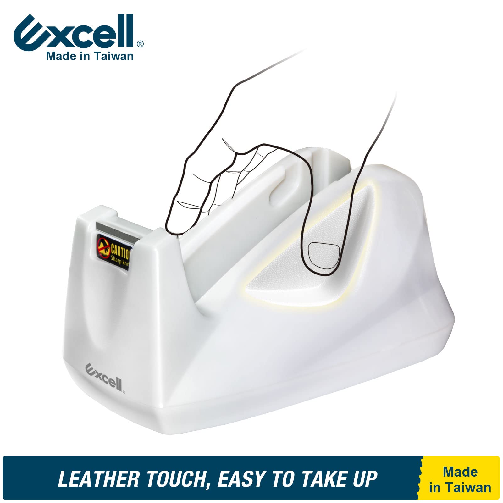 Excell Dualcore Tisch-Klebebandabroller, Schwarz
