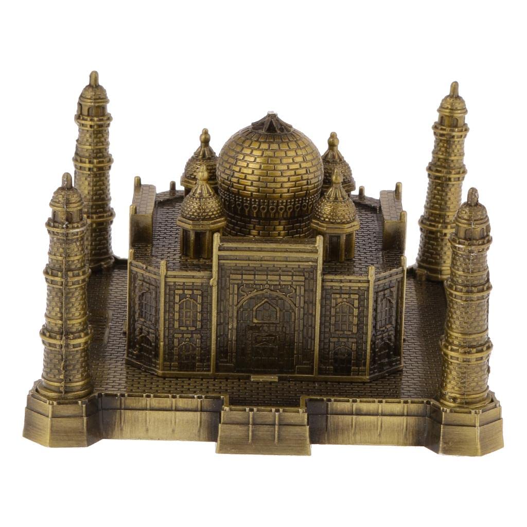 KBOLAE World Famous Landmark Home Ornament Gift Metal Statue Figurine Taj Mahal, Style 2