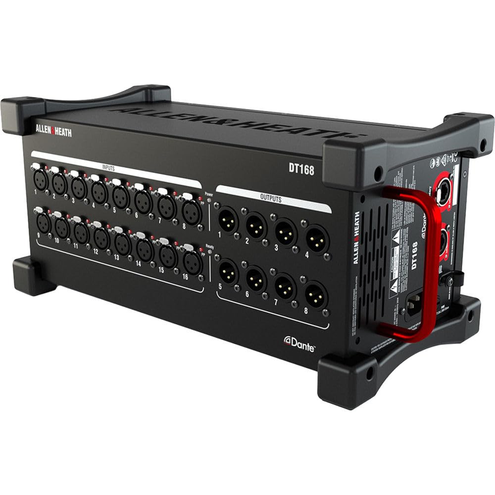 Allen & Heath DT168 16-input Dante, GLS Audio 200FT Cable, (12) XLR Cables Bundle