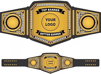 Custom Championship Belt - Personalized Custom Wrestling Belt - Customizable Championship Award for Sports Events
