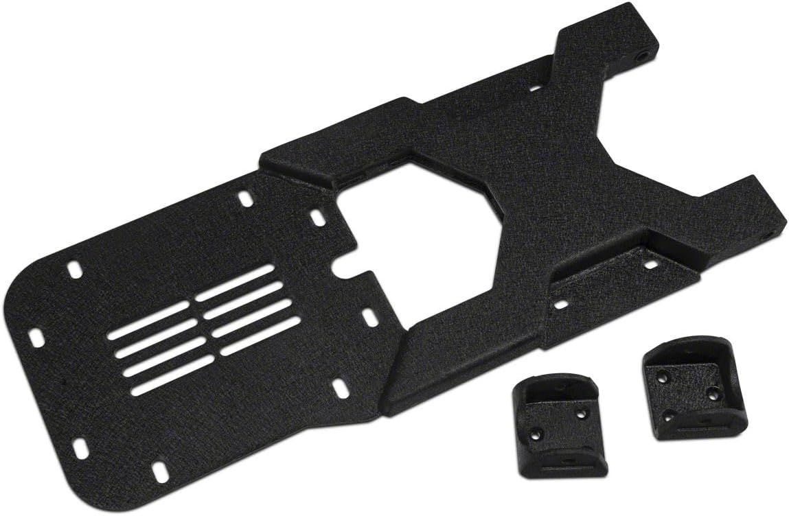 Barricade HD Tire Carrier Bracket for OEM Spare Mount | Reinforced Tailgate Support | 5mm Carbon Steel Construction with Textured Black Powder Coat | Compatible with 2007–2018 Jeep Wrangler JK