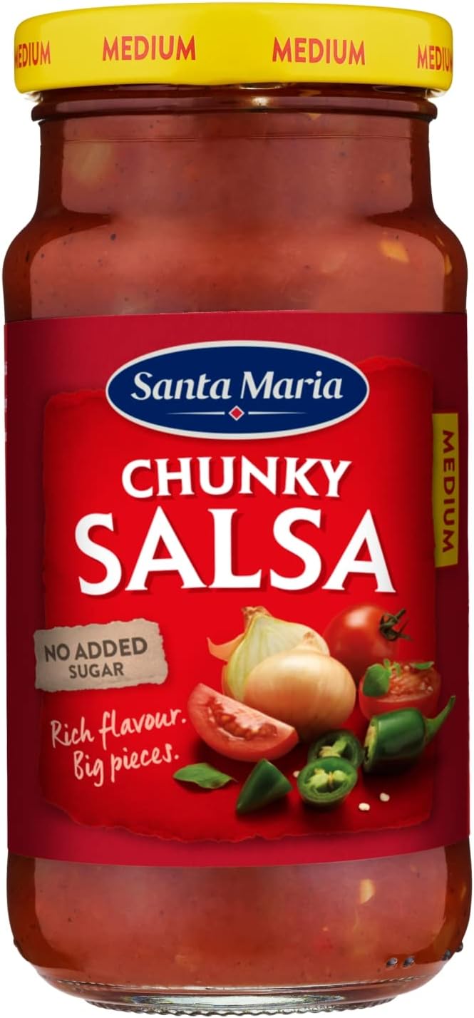 Chunky Salsa Dip - Medium Spice 230g | Multipack of Red Salsa Dip | Great for Mexican Food, Crisps, Fajita, Wraps, Nachos & More | Serve Hot or Cold | Gluten Free