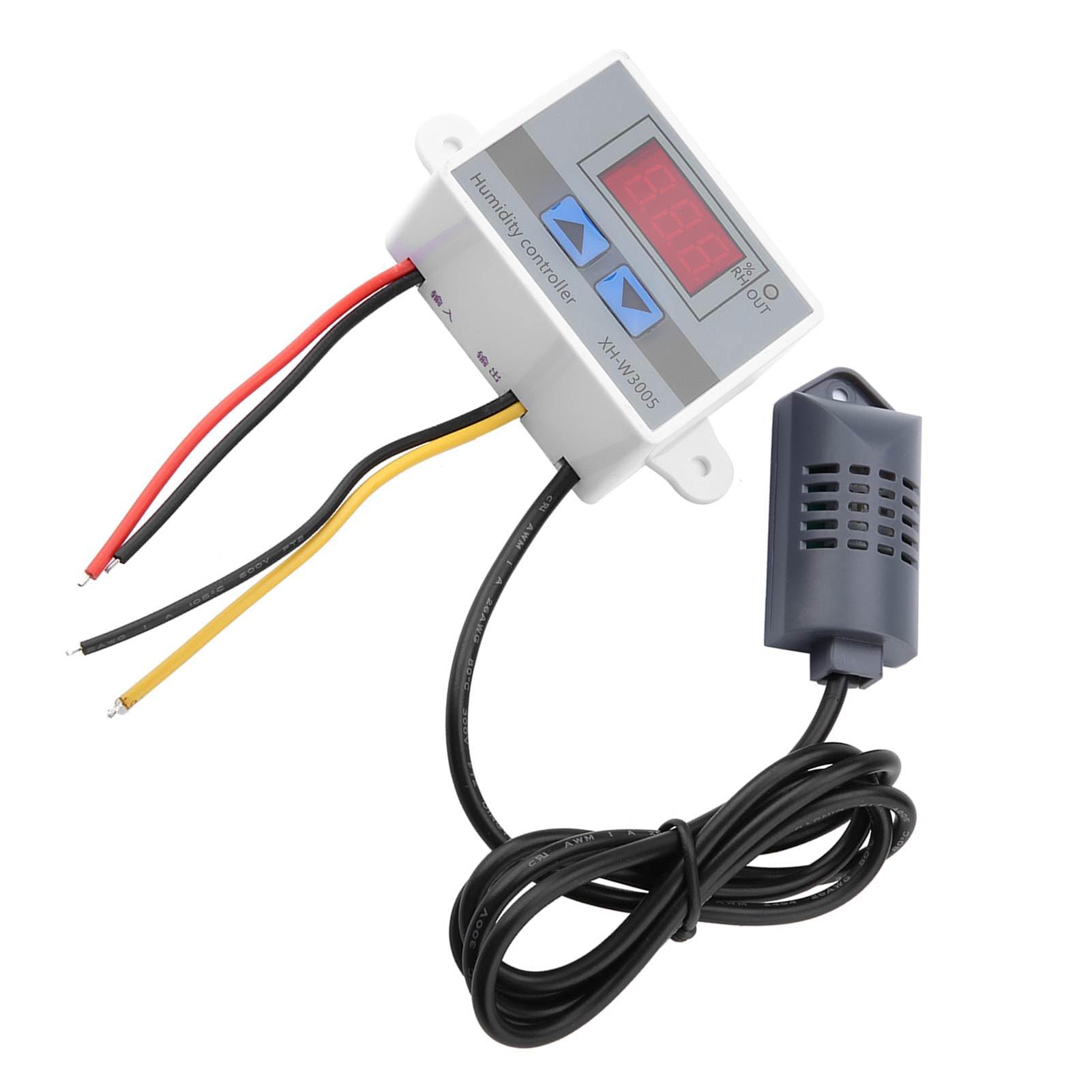 Ejoyous XH W3005 Digitales Hygrometer, Feuchtigkeitskontrollsensor, 0,1% Genauigkeit, Verwendung Im Innen-/Gewächshaus, Unterstützt 12 V, 24 V, 220 (220V)
