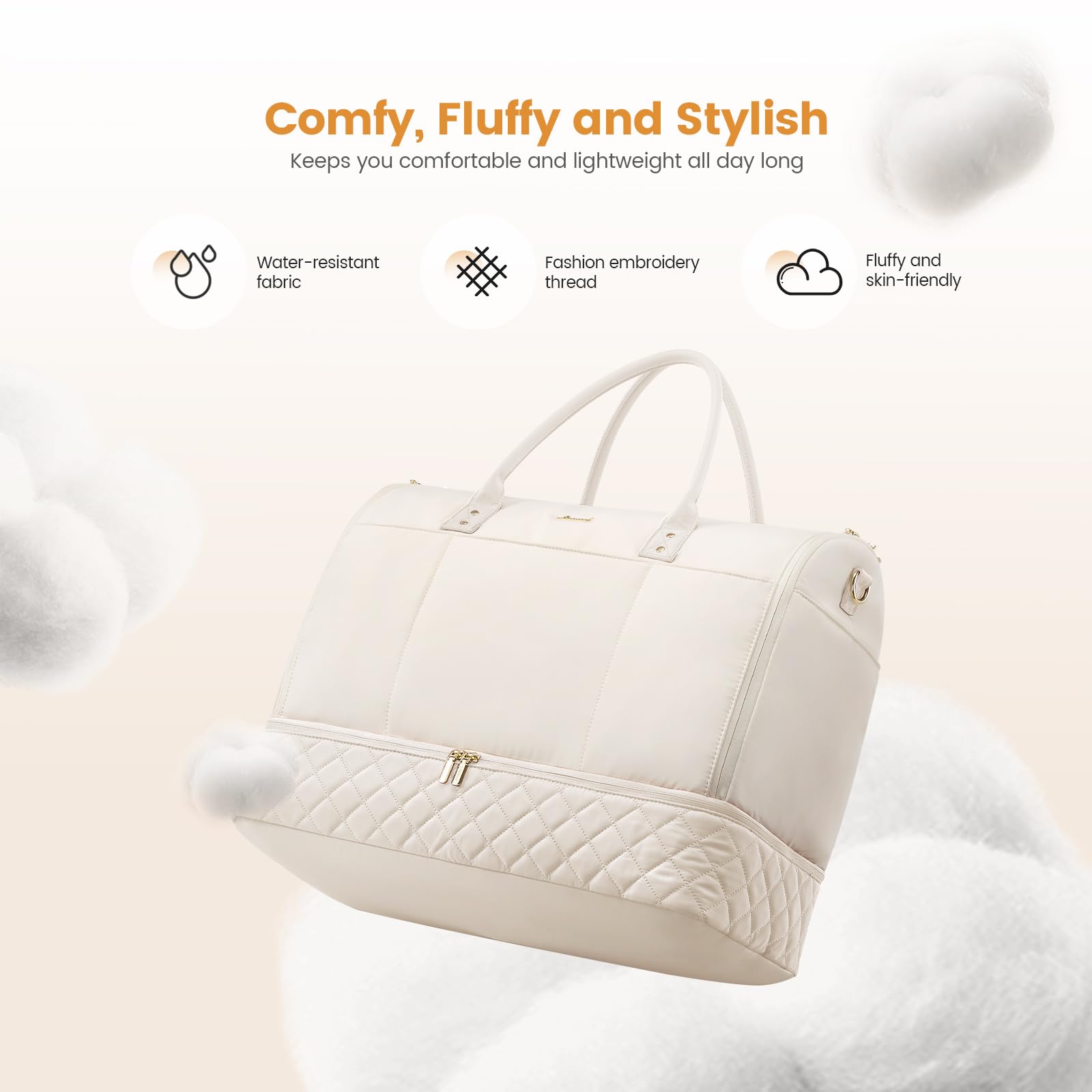 LOVEVOOK Bolsa de viaje, bolsa de traje, bolsa de ropa, bolsa de fin de semana, para hombre y mujer,