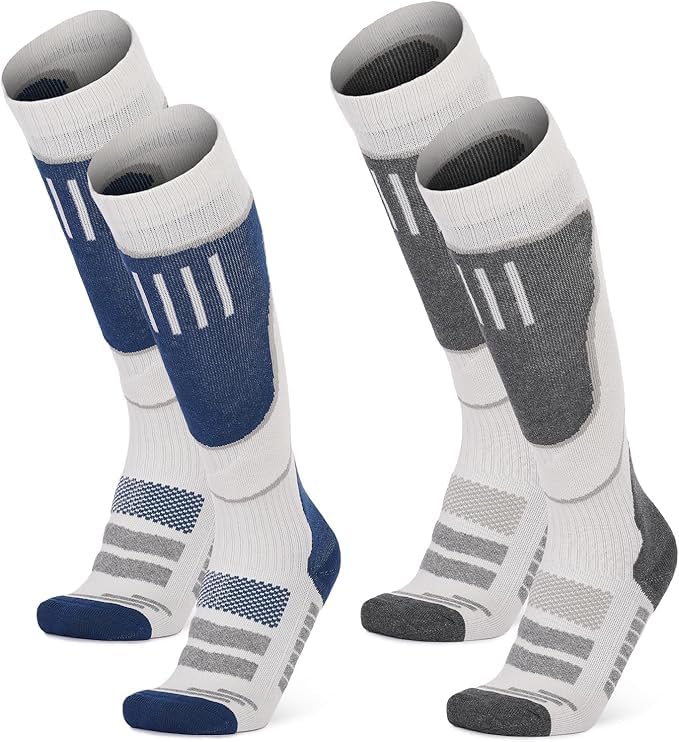Merino Wool Ski Socks, Cold Weather Socks for Snowboarding, Snow, Winter, Thermal Knee-high Warm Socks, Hunting