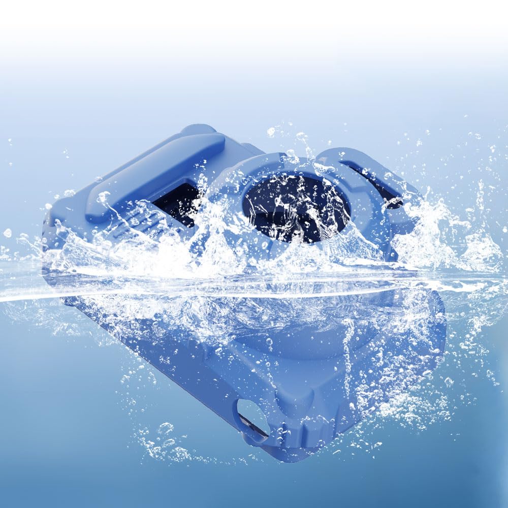 Custodia in silicone per fotocamera digitale pixpro wpz2 con protezione dello schermo 2PCS e cordino - blu