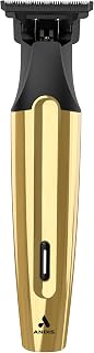 Andis 562442 Insight Slim Cordless Rotary Hair Trimmer - Gold 9-Piece Kit, Titanium T-Blade, 2.5Hr Lithium-Ion Battery