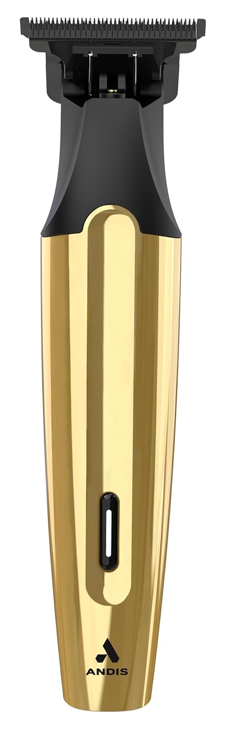 Andis 562442 Insight Slim Cordless Rotary Hair Trimmer - Gold 9-Piece Kit, Titanium T-Blade, 2.5Hr Lithium-Ion Battery