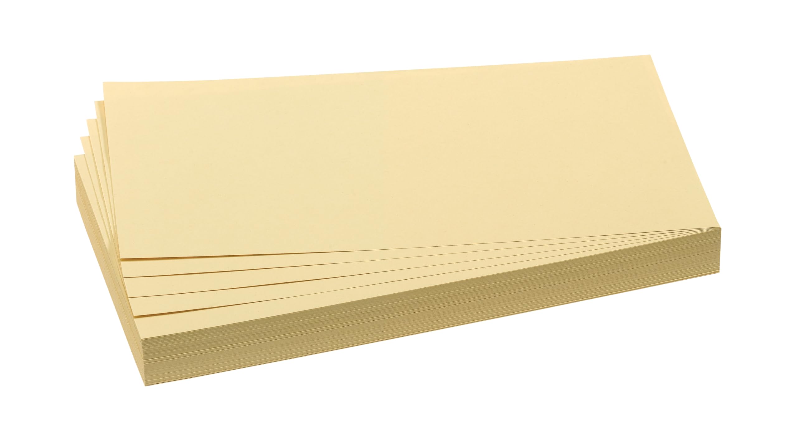 FRANKEN Presentation Cards Rectangle 205 x 95 mm Pack of 500 Presentation Cards Ideal for Meetings, Training, Office or Hotel and Teachers at School, Metaplane Cards, Yellow, UMZ 1020 04