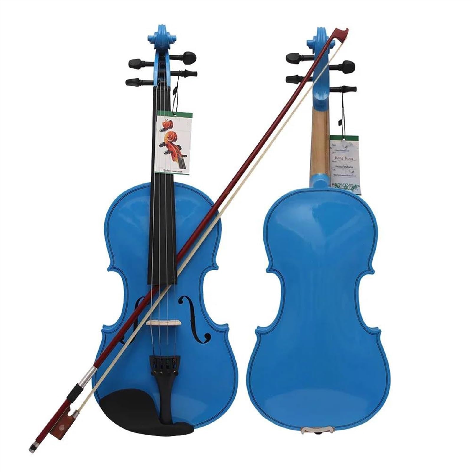 Violine 4/4 Violine Dunkelblau Akustisches Violinoinstrument