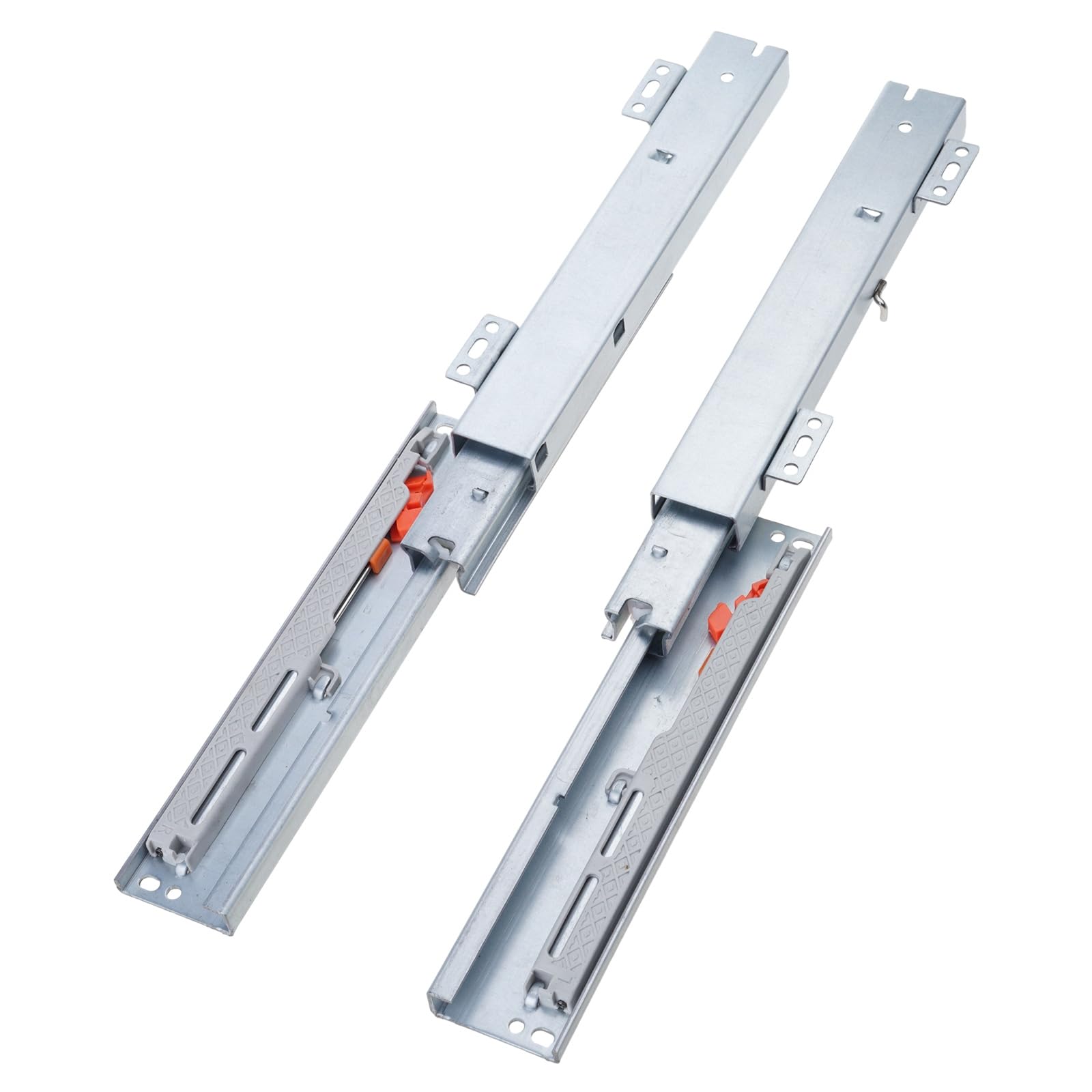 Jazuaiao Close Drawer Slides Full Extension Telescopic Runner Heavy Duty 40kg Load Capacity Drawer Runner for Home Cabinets Bathroom Accessories