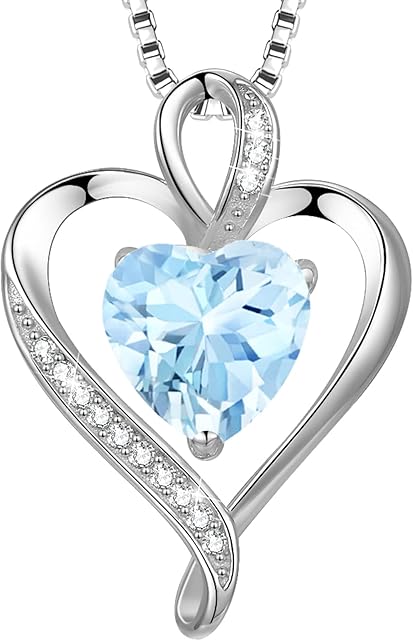 LAVUMO Necklaces for Women 925 Sterling Silver Heart Pendant Necklace Gold/Silver/Rose Gold Jewellery Gifts for Her Girlfriend Wife Mum Birthday Anniversary Christmas Mothers Day Valentines