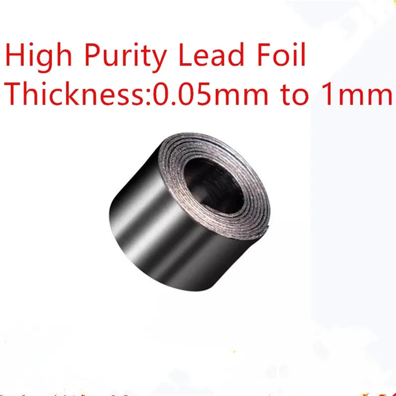 Lamina di piombo da 0,05 mm a 0,3 mm di spessore ad alta purezza per la ricerca scientifica disponibile (0,3 x 100 x 1 m 1 pz)