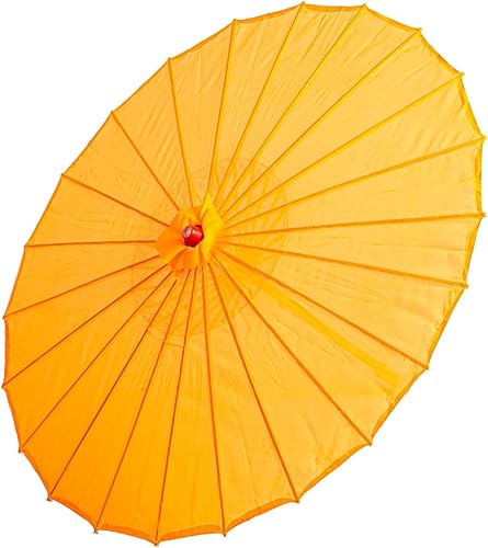 Miniatura 2 de THY COLLECTIBLES Sombrilla china japonesa de 33 pulgadas para bodas, fotografías, disfraces, cosplay, decoración y otros eventos, color liso