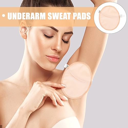 Miniatura 8 de 2 pares de almohadillas de sudor reutilizables para axilas para mujeres y hombres, no visibles y cómodas