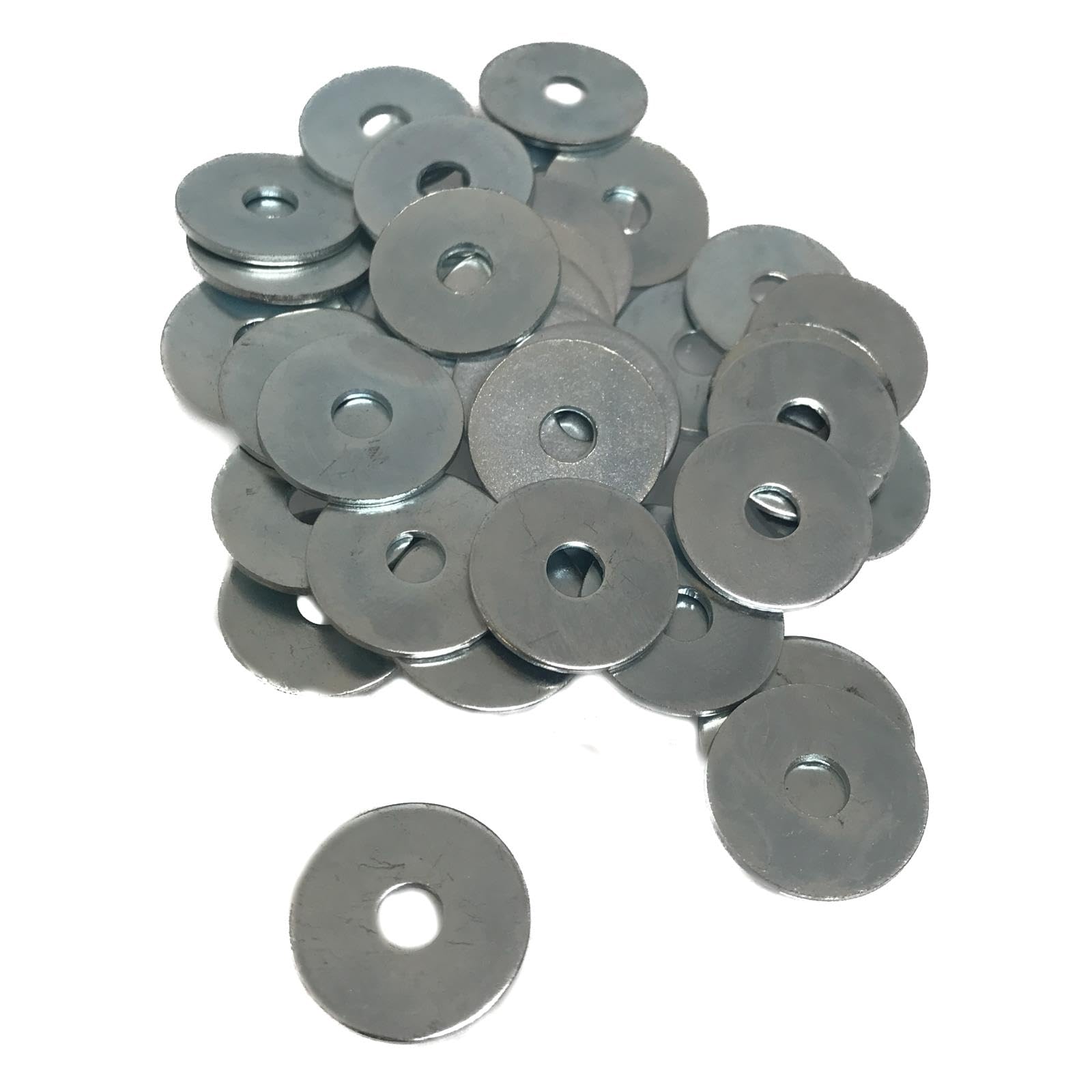M5 x 20 x 1.5mm Penny Mudguard Repair Washer Zinc Plated Steel (Pack of 40)