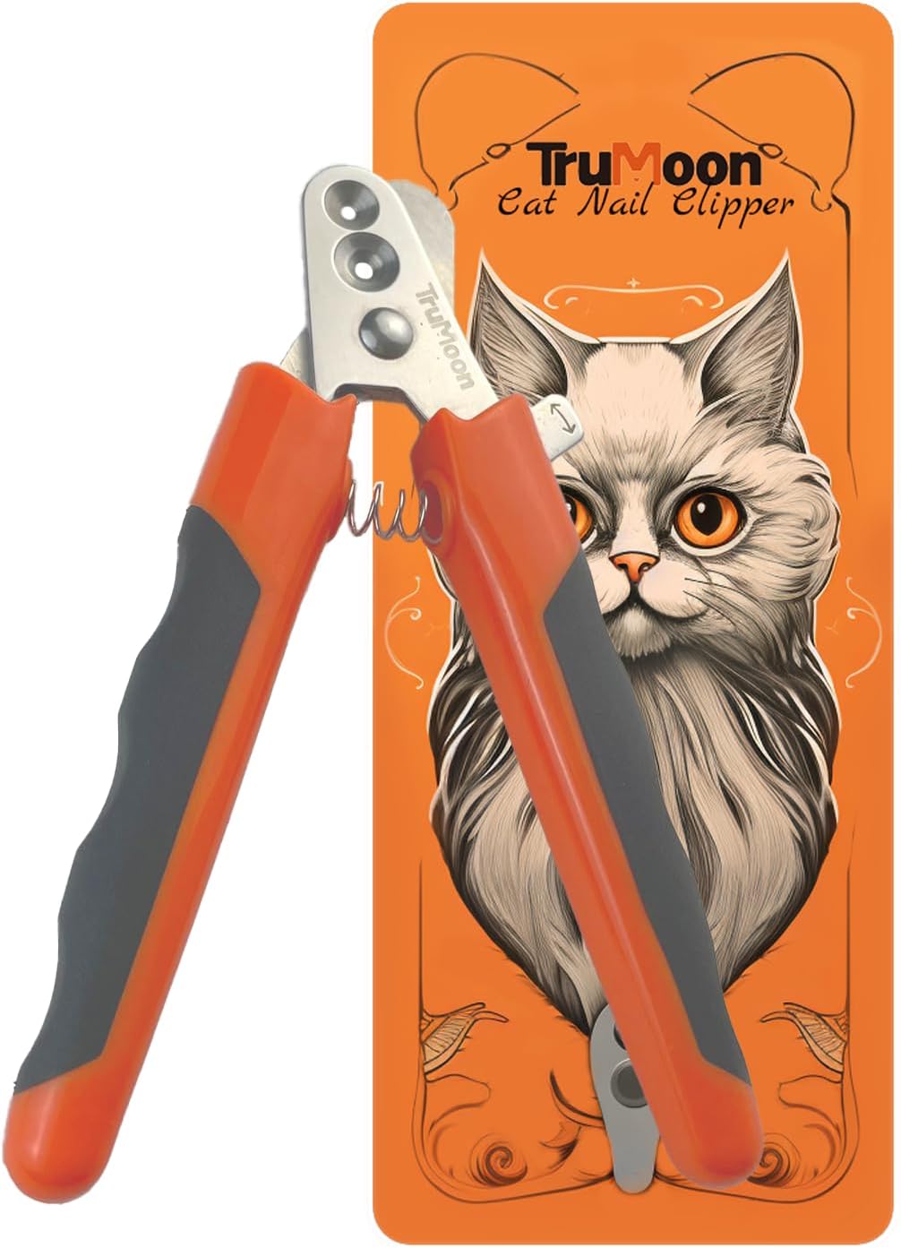 Trumoon Cat Nail Cutter with Two Holes of Different Sizes