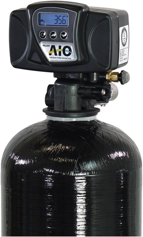 AIS10-25SXT Air Injection Iron, Sulfur, and Manganese Removal Oxidizing Water Filter for Whole House Water Filtration Fleck 5600SXT AIO by Oceanic Water Systems product image