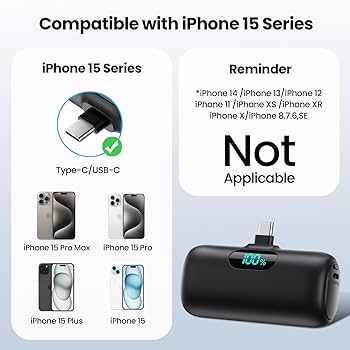 Amazon.com: Mini Portable Charger 5000mAh Power Bank,15W PD