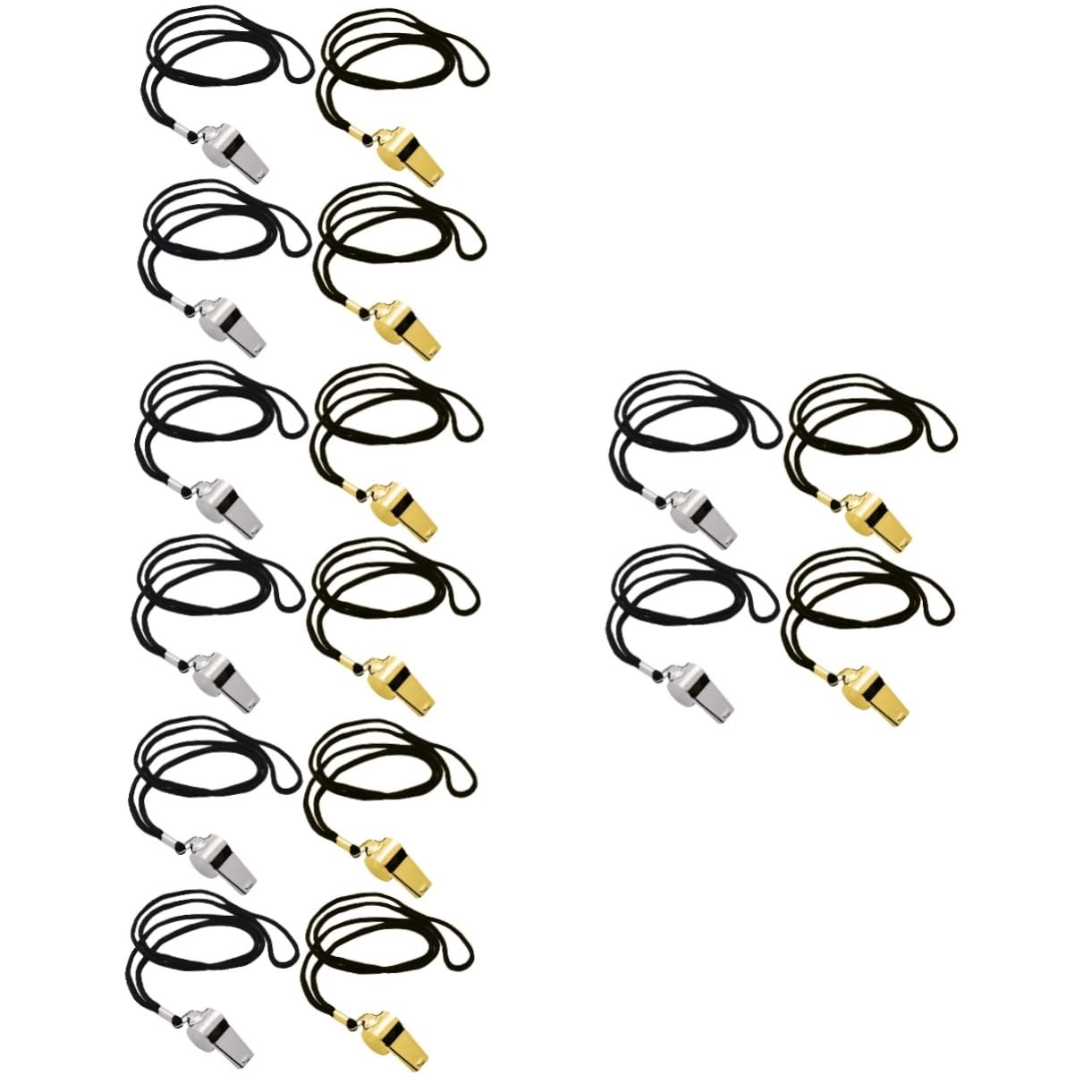 SUPVOX Fischio Dell'arbitro Forniture di Emergenza Allarme Abbaiare Torcia da Campeggio Kit Rampicante Camping Fischietto D'emergenza Fischietto A Cordino Acciaio Inossidabile