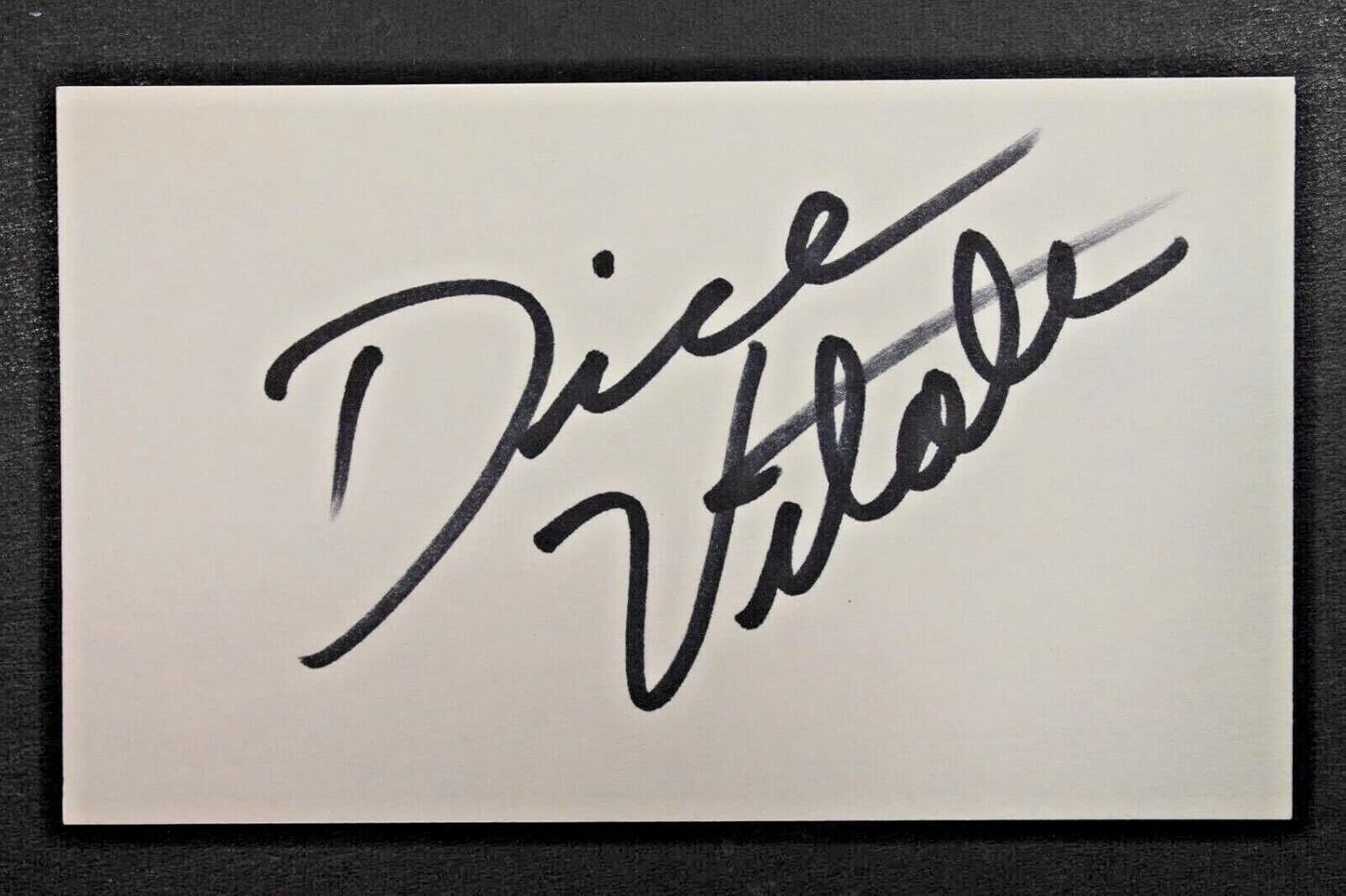 Dick Vitale ESPN Basketball"Awesome Baby" Autographed 3x5 Signed 3x5 Index Card