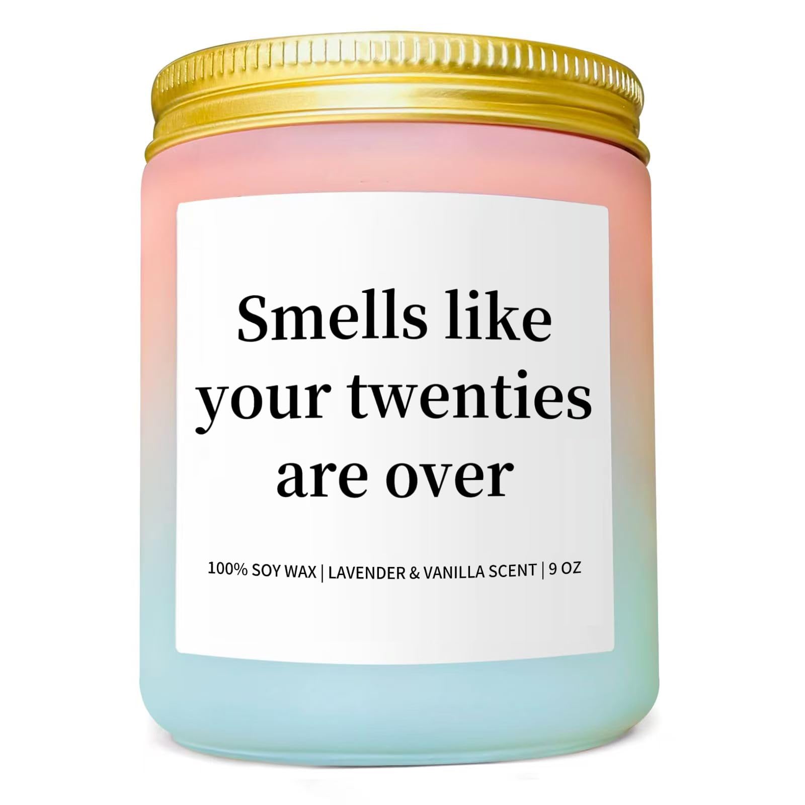 Xizida Women's Coloured 30Th Birthday Gifts For Funny 30Th Happy Birthday Candle - Cute Gifts For Ideas, 9 Oz Lavender Scented Candle Gift