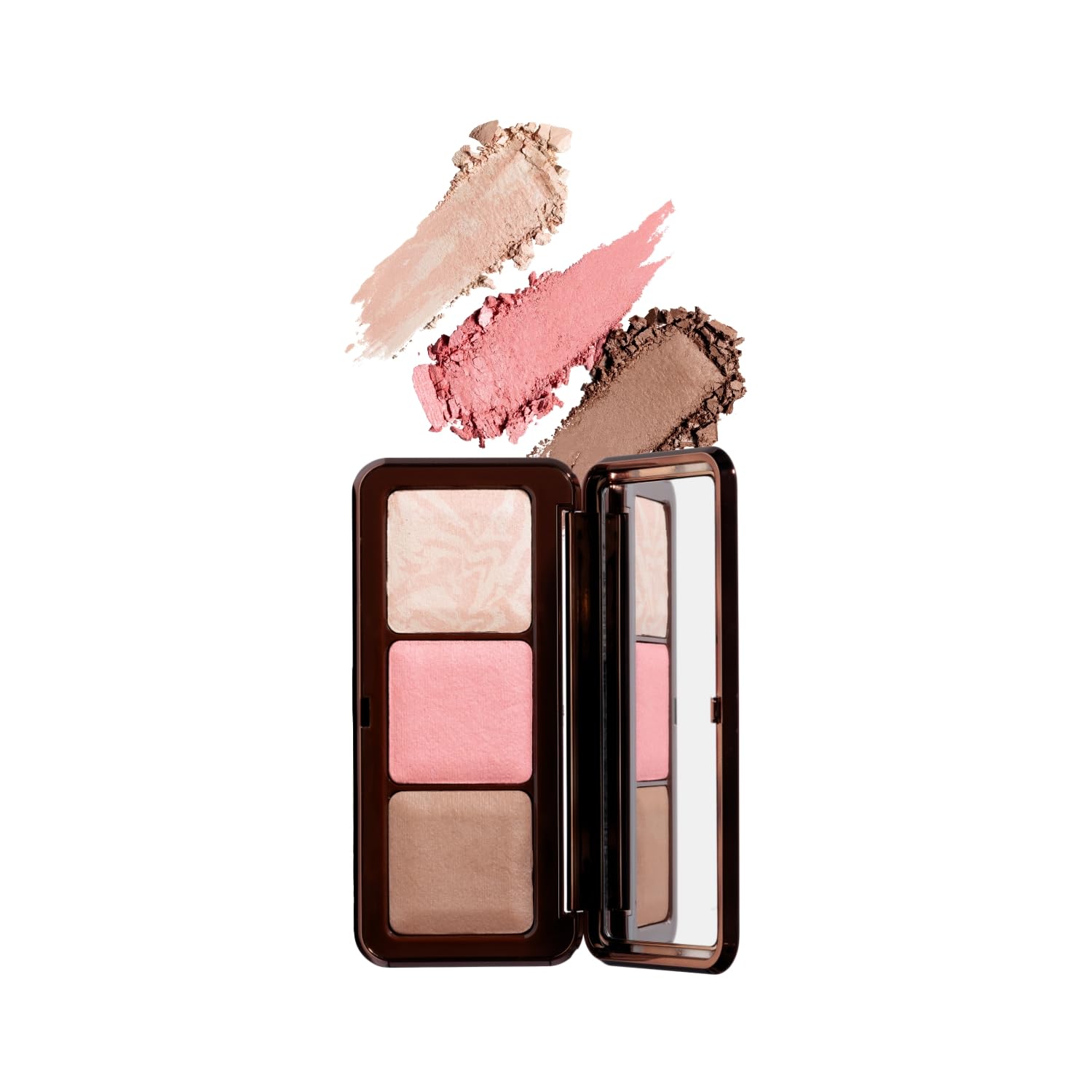 EVERYBODY LONDON Paleta de contorno facial, paleta de cara luminosa, ligera, bronceador, colorete, polvo, fórmula sedosa, alta pigmentación, piel modelada, (mediana)