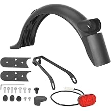 Electric Scooter Tire Splash Mudguard With Rear Taillight Scooter Rear Mudguard For Part Accessories