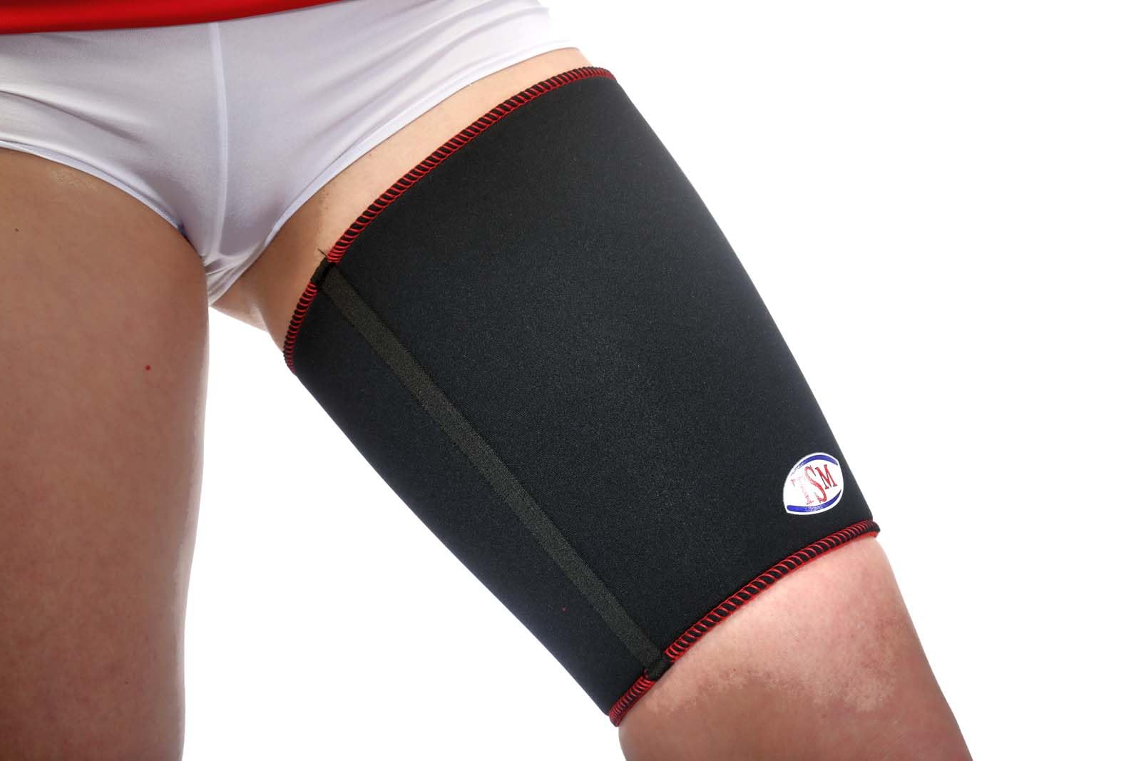TSM Sportbandage Oberschenkel-Bandage Pro, M, 3510, Schwarz