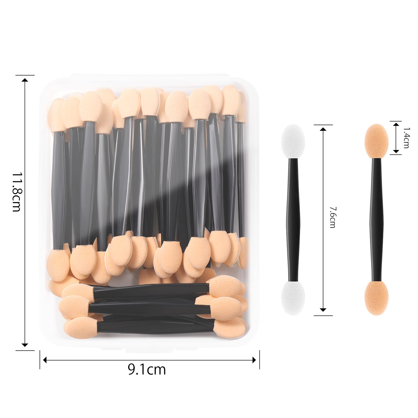 Amazon.co.jp: 使い捨てアイシャドウブラシ 50本セット アイシャドウ