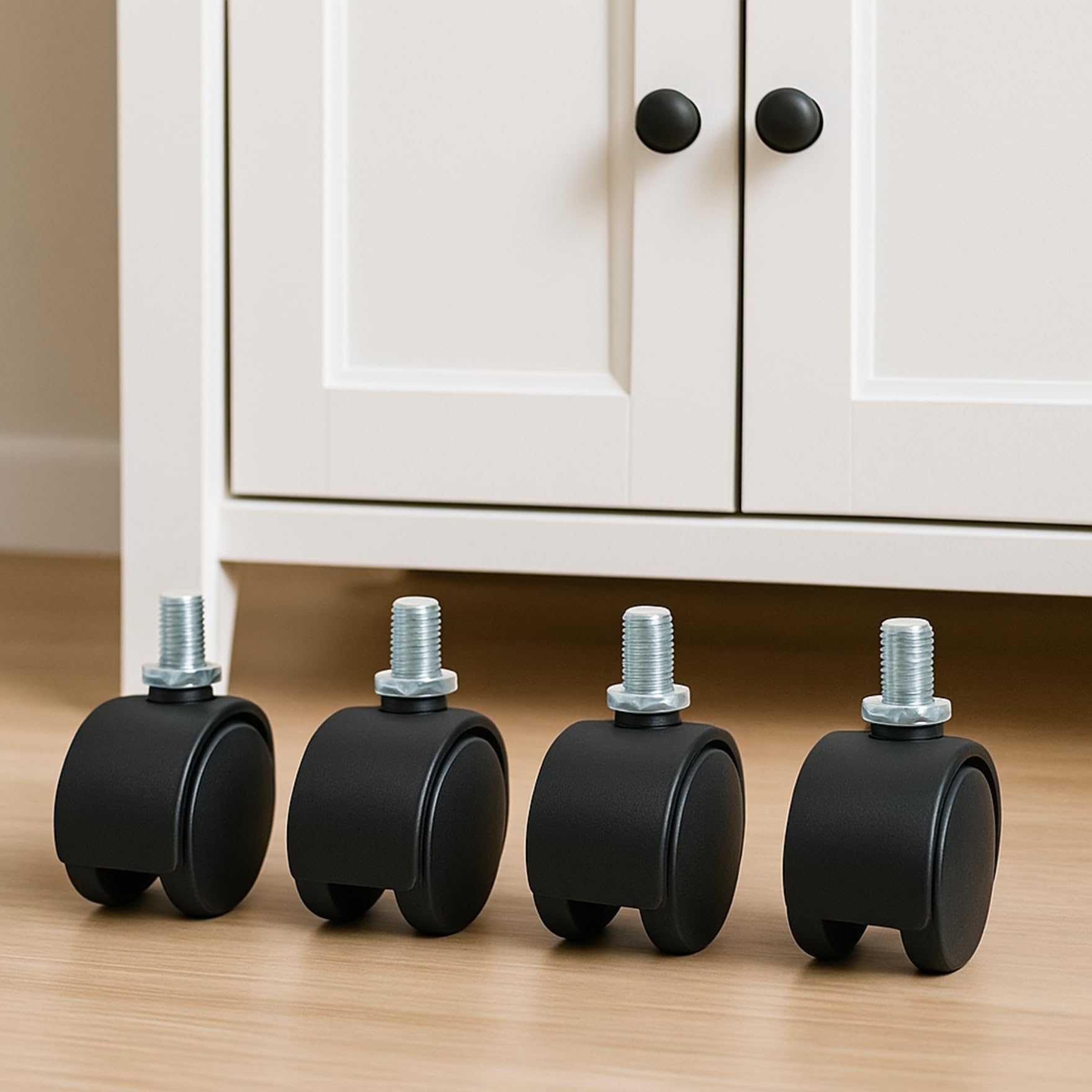 Profynd Heavy Duty Chair Wheels, 2 Inch Caster Wheels, Set of 4, Quiet and Floor Safe, Fits Home Office Computer and Gaming Chairs (PR2001)