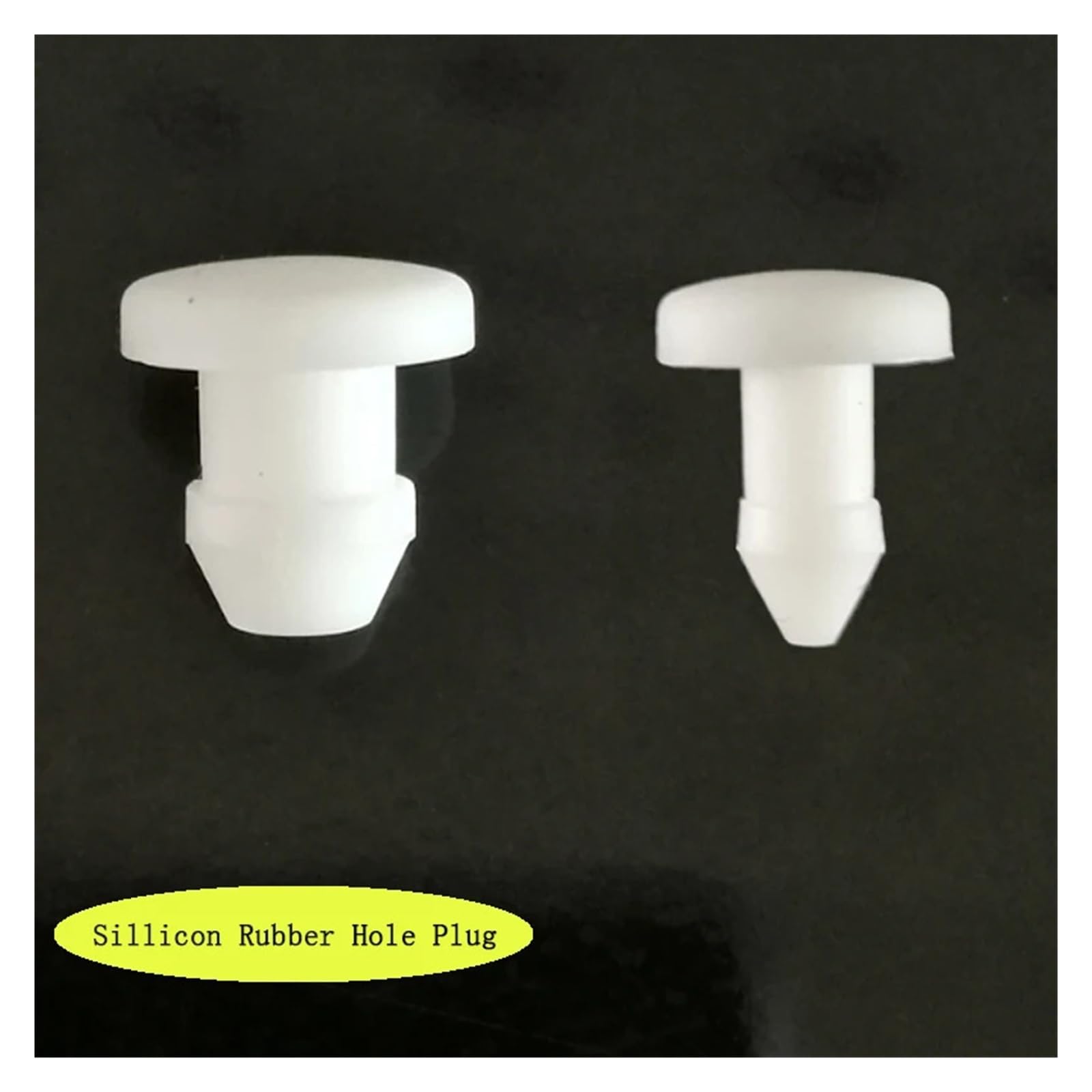 Tapa de orificio de goma de silicona, tapón en forma de T de alta temperatura de 5,5-30mm, sellado de junta a presión(100PCS-A 25MM)