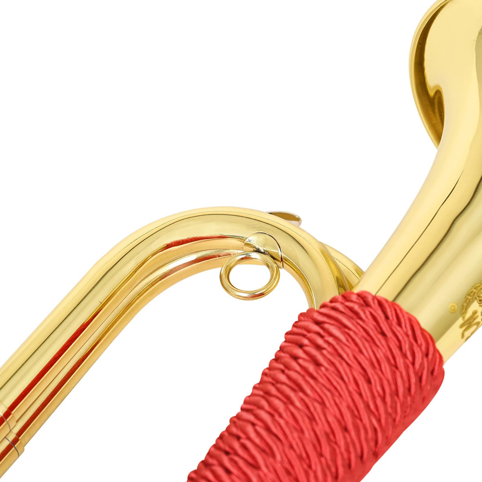 Trompeta de metal para caballería militar, portátil, trompeta de caballería, instrumento de latón para orquestas militares, bandas escolares, campamentos, instrumentos musicales